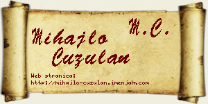 Mihajlo Ćuzulan vizit kartica